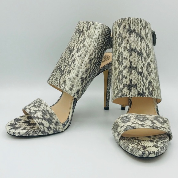 VINCE CAMUTO VANDY Snakeskin Heels - Picture 2 of 9